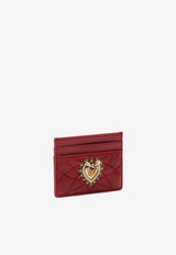 Dolce 
Gabbana Devotion Cardholder in Quilted Nappa Leather BI0330 AV967 87124 Red