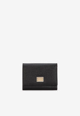 Dolce 
Gabbana Dauphine Calfskin Wallet with DG Logo BI0770 A1001 80999