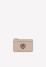 Dolce 
Gabbana Medium Devotion Cardholder in Quilted Nappa Leather BI1261 AV967 80412 Pink