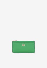 Dolce 
Gabbana Large Zipped Leather Cardholder BI1265 A1001 87192 Green