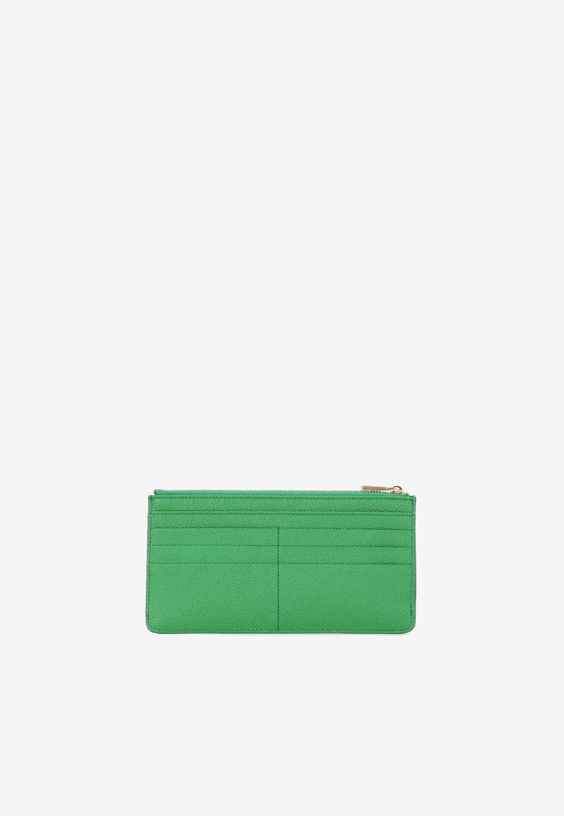 Dolce 
Gabbana Large Zipped Leather Cardholder BI1265 A1001 87192 Green