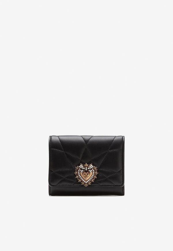 Dolce 
Gabbana Small Continental Devotion Wallet BI1269 AV967 80999 Black