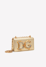 Dolce 
Gabbana DG Girls Shoulder Bag in Nappa Mordoré Leather Gold BI1416 AW121 89869