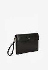 Dolce 
Gabbana Mediterraneo Clutch in Calf Leather Black BM1586 AC954 80999