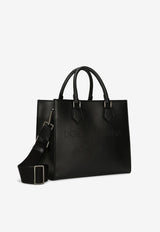 Dolce 
Gabbana Logo Shopper Bag in Calf Leather Black BM2012 AS738 80999