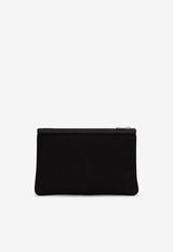 Dolce 
Gabbana Grained Calf Leather Pouch Black BM2060 AD447 8B956