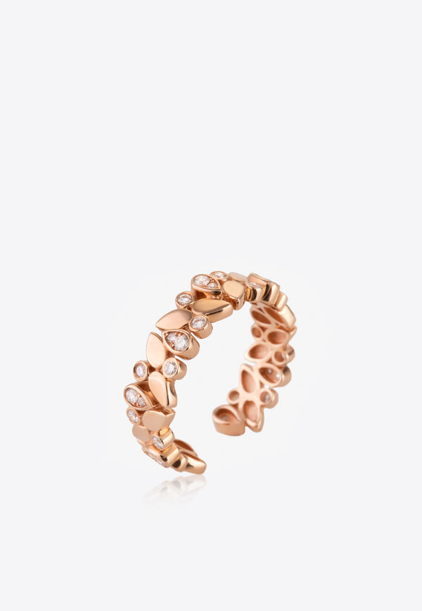 Falamank Diamond Splash Collection 18-karat Rose Gold Ring with White Diamonds RM509