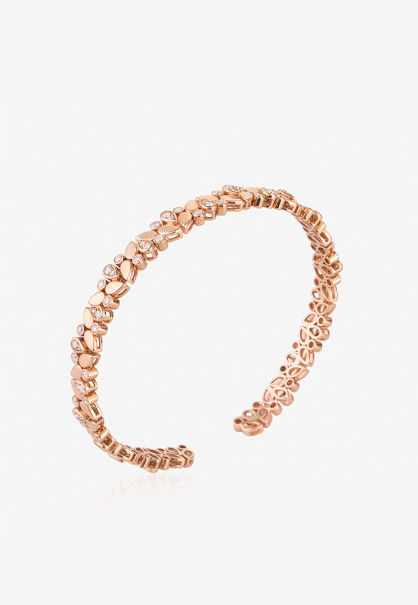 Falamank Diamond Splash Collection 18-karat Rose Gold Bracelet with White Diamonds BRC292