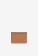 Dolce 
Gabbana Logo Plate Leather Cardholder Caramel 