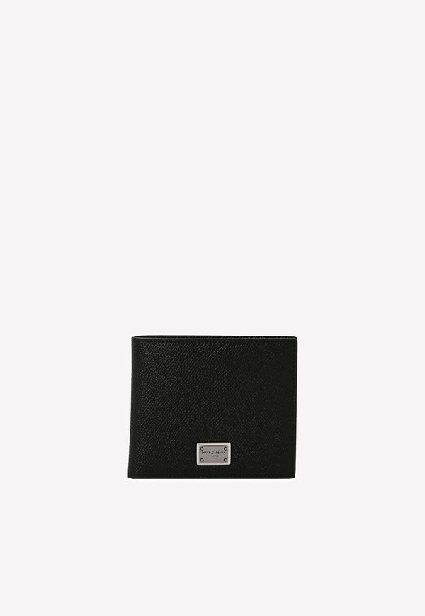 Dolce 
Gabbana Logo Plaque Bi-Fold Wallet Black BP1321 AG219 80999