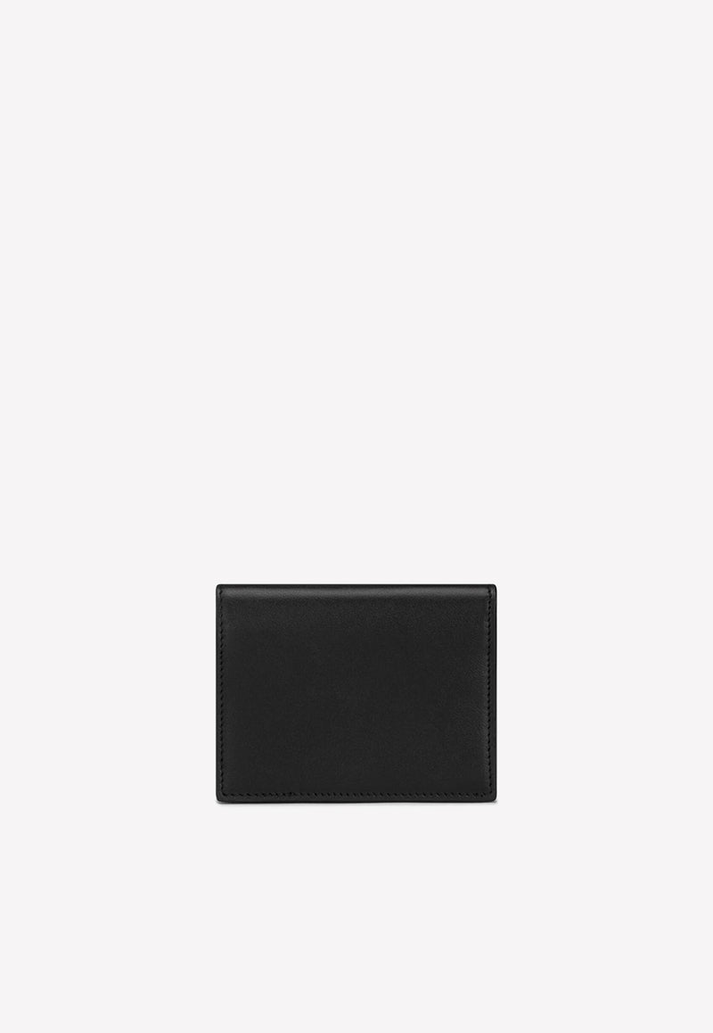 Dolce 
Gabbana Logo-Embossed Bi-Fold Wallet in Calfskin Black BP1643 AG218 80999