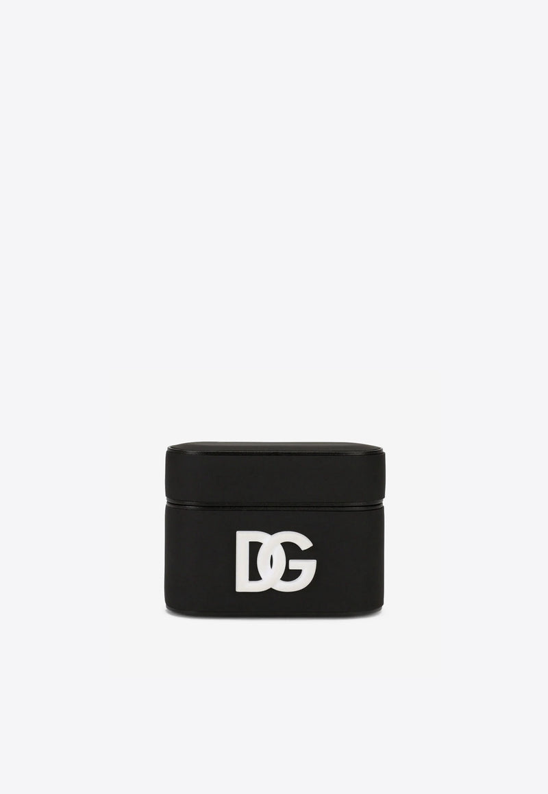 Dolce 
Gabbana DG Logo Rubber AirPods Pro Case Black BI2816 AO976 8M107