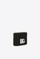 Dolce 
Gabbana DG Logo Rubber AirPods Pro Case Black BI2816 AO976 8M107