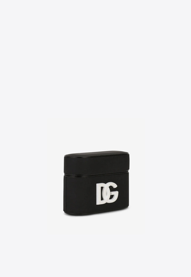 Dolce 
Gabbana DG Logo Rubber AirPods Pro Case Black BI2816 AO976 8M107