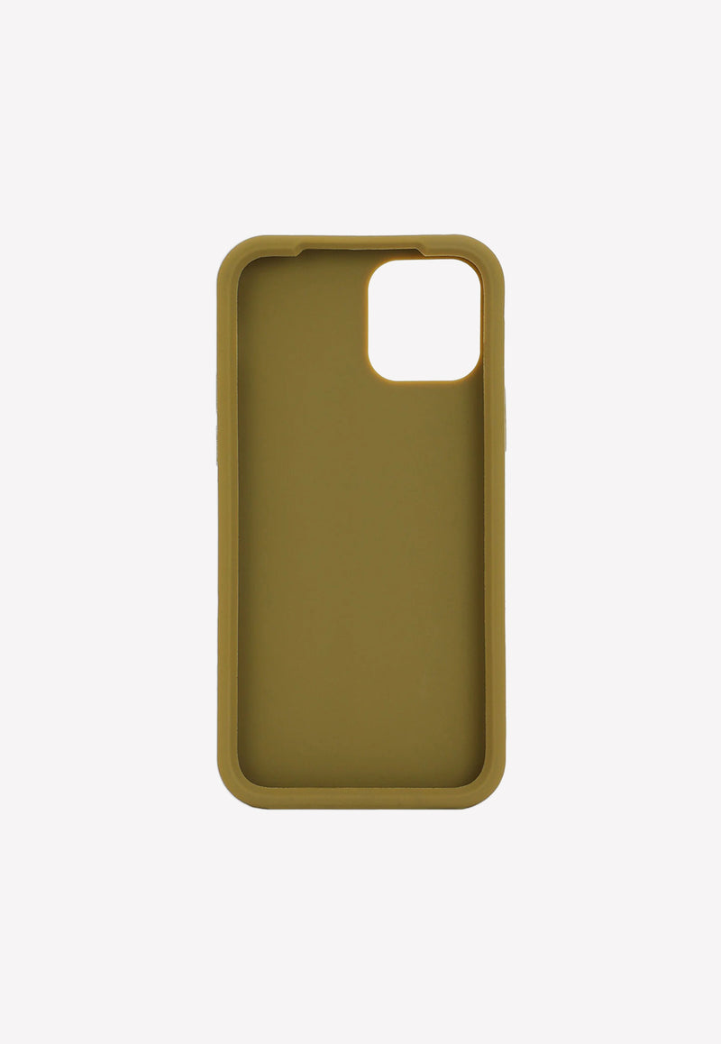 Dolce 
Gabbana iPhone 12 Pro Cover in Silicon Khaki BP2907 AO976 8G591