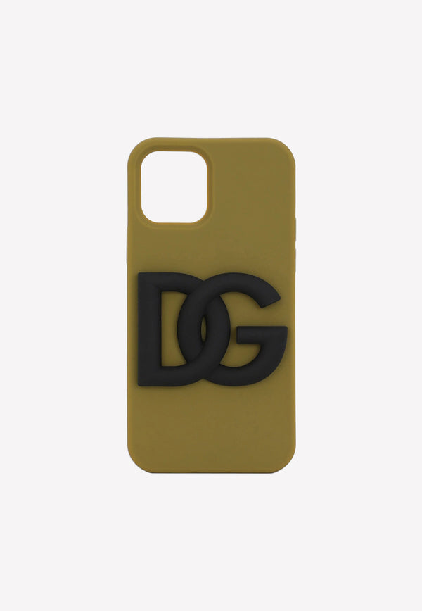 Dolce 
Gabbana iPhone 12 Pro Cover in Silicon Khaki BP2907 AO976 8G591