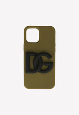 Dolce 
Gabbana iPhone 12 Pro Max Cover in Silicon Khaki BP2908 AO976 8G591