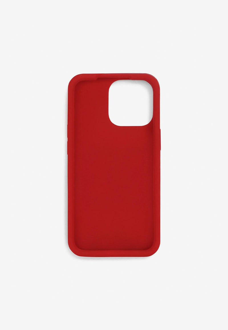 Dolce 
Gabbana iPhone 13 Pro Logo Silicon Cover Red BP3182 AO976 89879