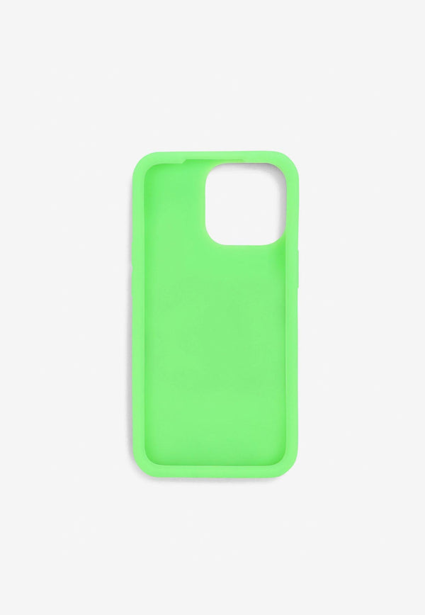 Dolce 
Gabbana iPhone 13 Pro Logo Silicon Cover Green BP3182 AO976 8E563