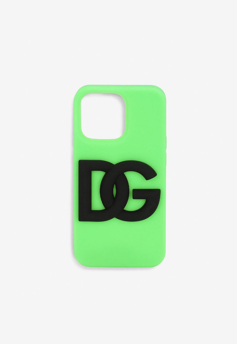 Dolce 
Gabbana iPhone 13 Pro Logo Silicon Cover Green BP3182 AO976 8E563