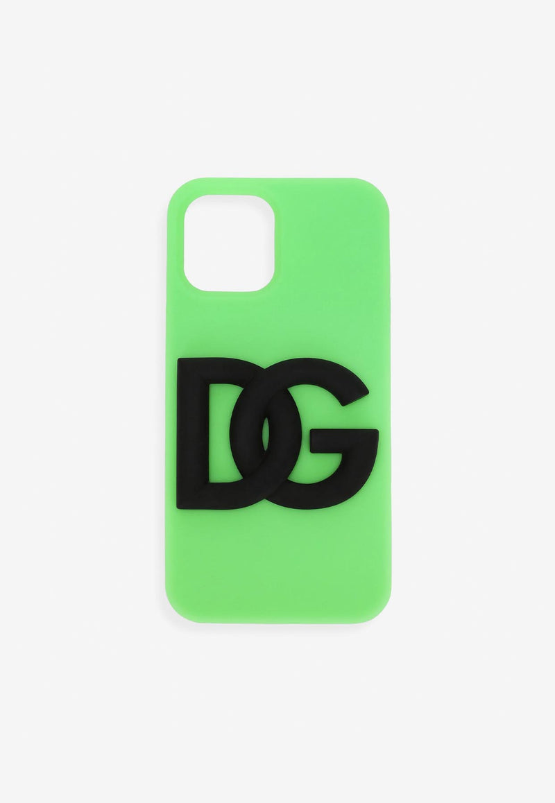 Dolce 
Gabbana iPhone 13 Pro Max Logo Silicon Cover Green BP3183 AO976 8E563