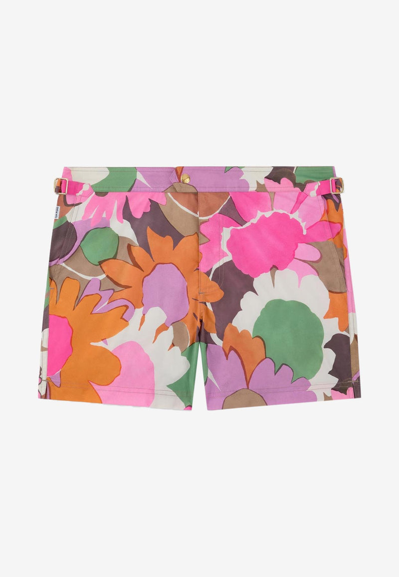 Tom Ford Daisy Print Swim Shorts BSS001-FMN010S23 ZCODP Multicolor