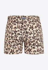 Vilebrequin Fabya Turtles Leopard Swim Shorts BYAU3F05-121 Multicolor