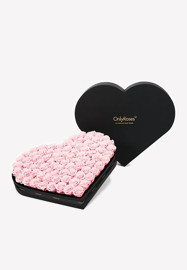 OnlyRoses Large Infinite Rose Heart Blush Pink 