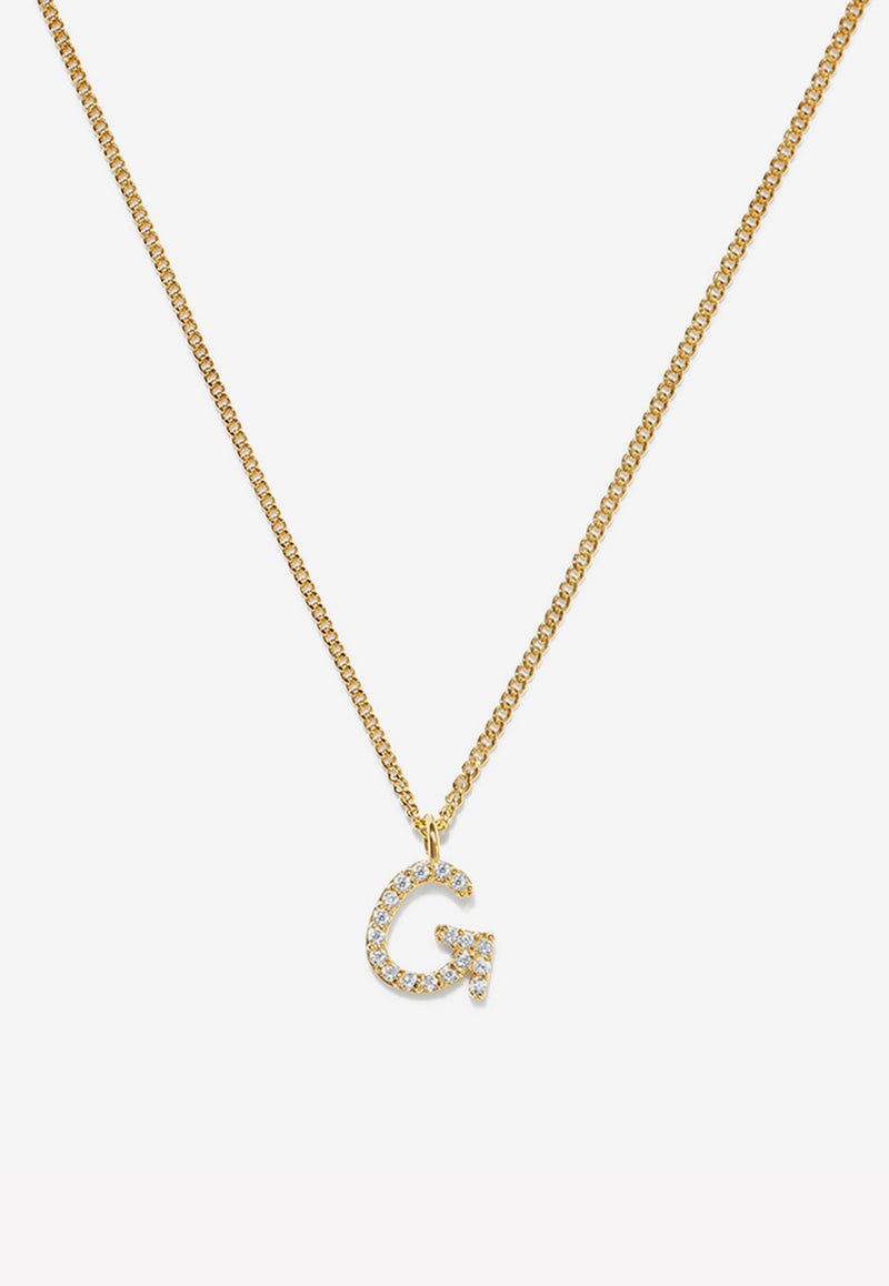 Adornmonde Bobbi Alphabet G Necklace ADM245YGG Gold