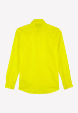 Vilebrequin Caracal Long-Sleeved Cotton Shirt Yellow CCAE9V00-105