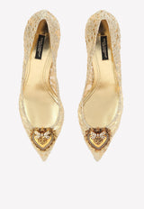 Dolce 
Gabbana Bellucci 60 Lurex Lace Pumps with Brooch Detail Gold CD0066 AY637 80997