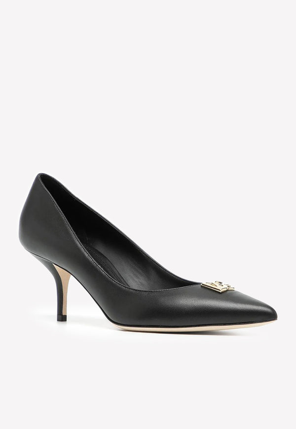 Dolce 
Gabbana DG 60 Pointed Toe Pumps in Leather Black CD1696 AQ994 80999