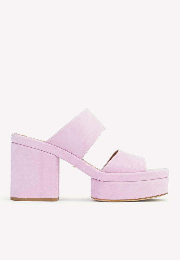 Chloé Odina 100 Suede Mules Lilac CHC23S784CJ51H CREAMY LILAC