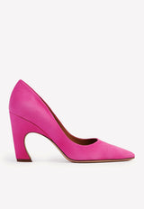 Chloé Oli 90 Suede Pumps Fuchsia CHC23S817CJ6Q2 DARK PEONY