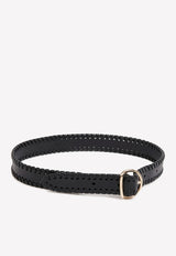 Chloé Calfskin Mony Belt Black CHC23SC015VGS001 BLACK