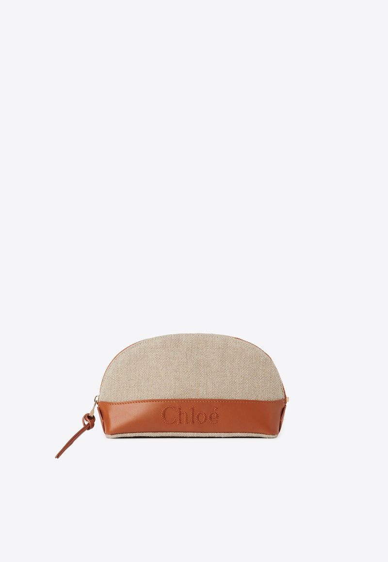 Chloé Sense Travel Pouch Caramel CHC23SP870J90247 CARAMEL