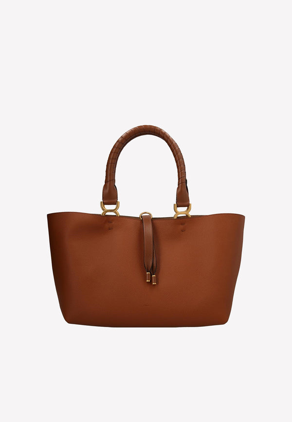 Chloé Marcie Tote Bag in Calfskin Tan CHC23SS651I3125M TAN