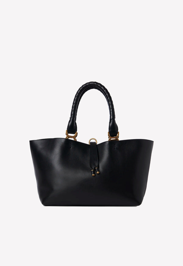 Chloé Marcie Tote Bag in Calfskin Black CHC23SS651J89001 BLACK