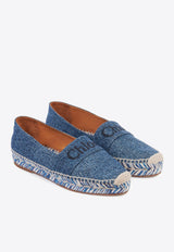 Chloé Piia Flat Espadrilles Denim CHC23U835CU45D DENIM