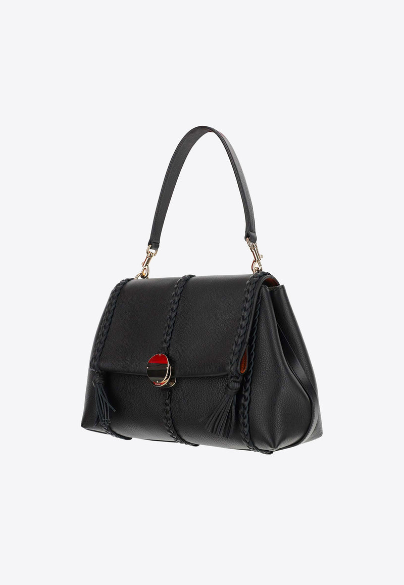 Chloé Medium Penelope Shoulder Bag Black CHC23US569K15001 BLACK