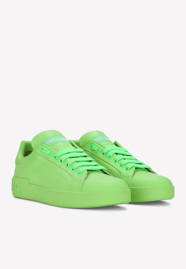 Dolce 
Gabbana Portofino Low-Top Sneakers CK1544 A1065 8H572 Green