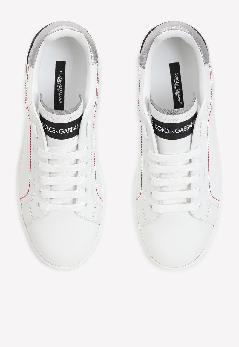 Dolce 
Gabbana Portofino Low-Top Sneakers White CK1587 AH527 8B441