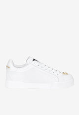 Dolce 
Gabbana Portofino Low-Top Sneakers in Calf Leather CK1602 A1065 80001 White