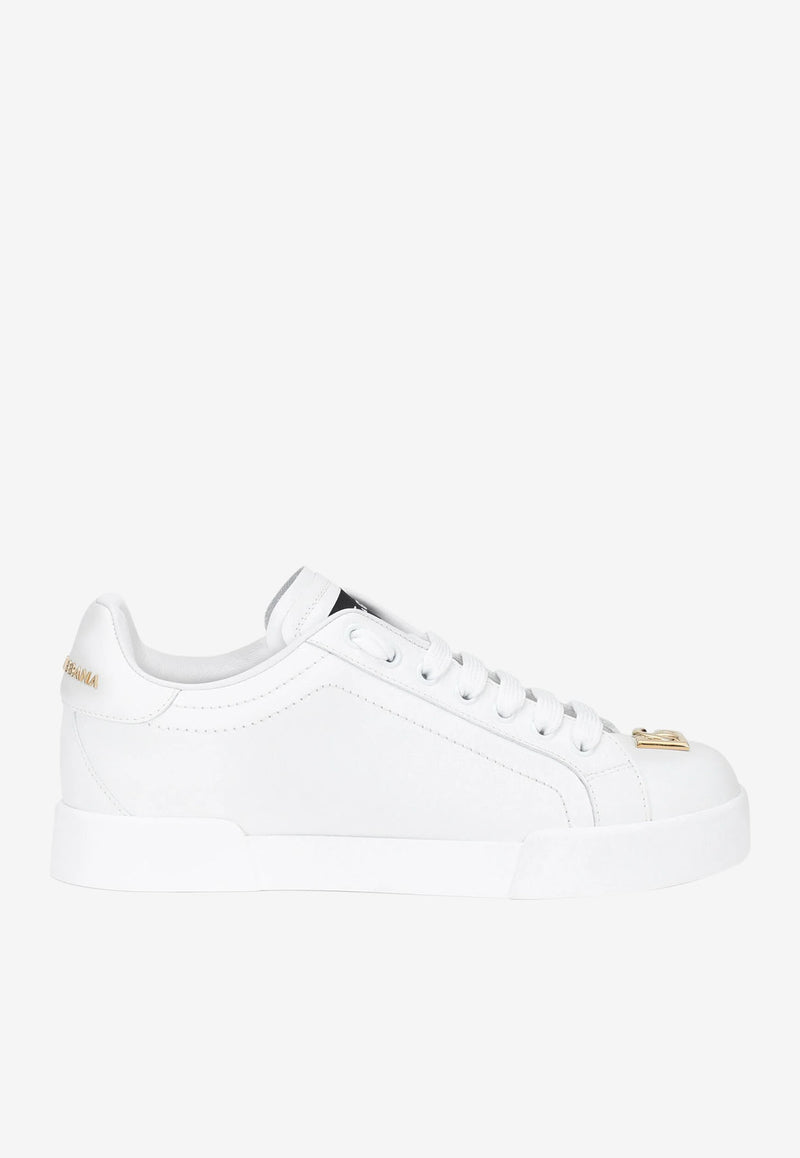 Dolce 
Gabbana Portofino Low-Top Sneakers in Calf Leather CK1602 A1065 80001 White