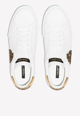 Dolce 
Gabbana Portofino Sneakers with Crown-Patch White CS1761 AH136 8I047