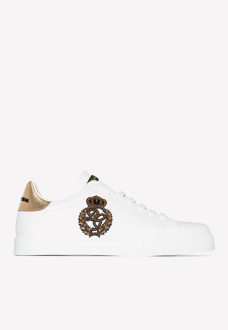 Dolce 
Gabbana Portofino Sneakers with Crown-Patch White CS1761 AH136 8I047