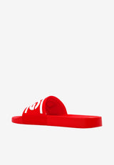 Dolce 
Gabbana Logo Rubber Slides Red CS2072 AQ858 89689