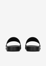 Dolce 
Gabbana Logo Rubber Slides Black CS2072 AQ858 89690