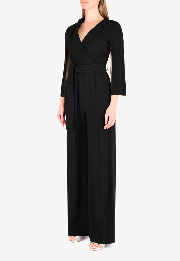 Chalayan Black Kimono Jumpsuit with Slit Sleeves WK444FK403