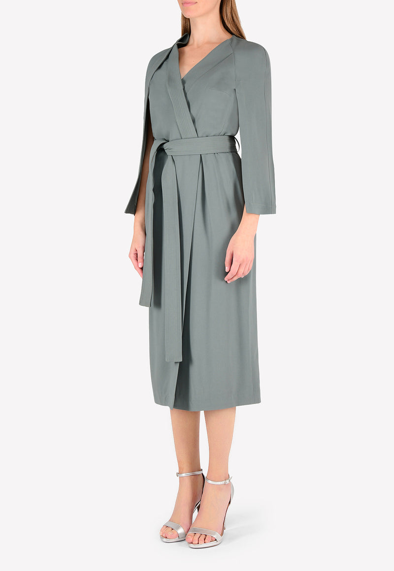 Chalayan Grey Judo Wrap Coat WK644FK403